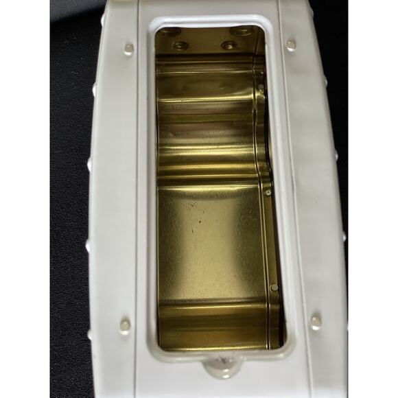 Retro Tin Hippy BW Camper Cookie Jar Biscuit Box Surf VDUB Floral Beach - Picture 7 of 9